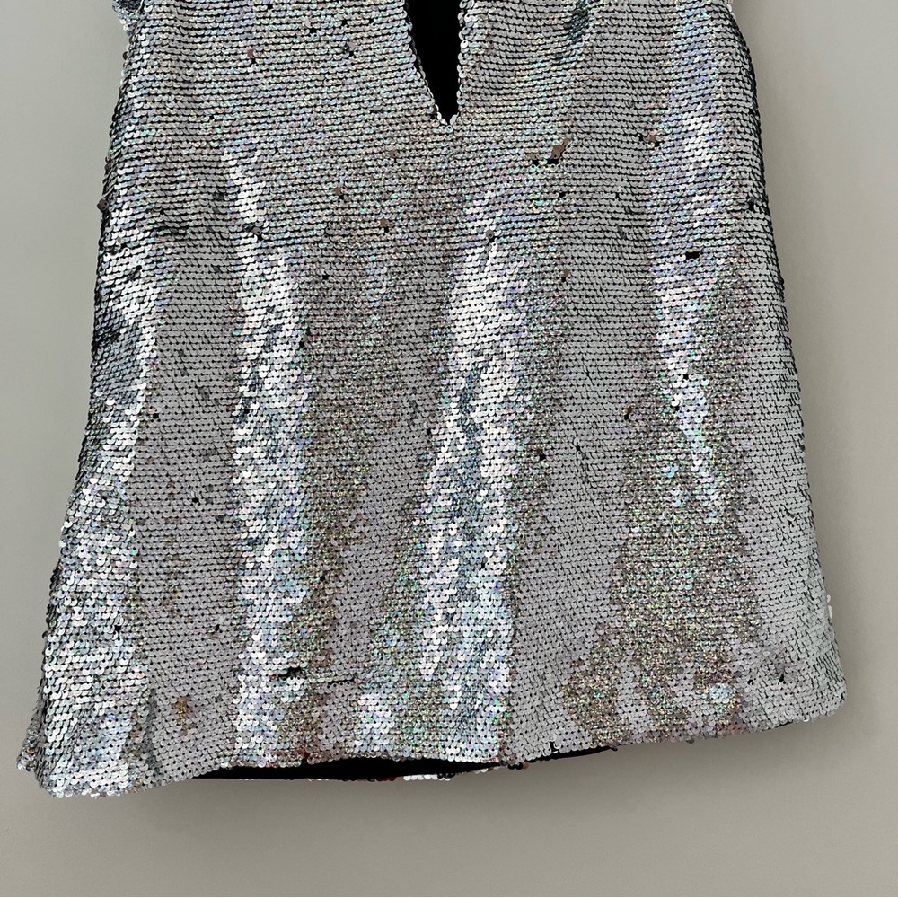 NWT Manoush silver sequin top 36 - Picture 10 of 14
